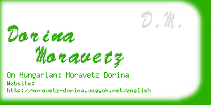 dorina moravetz business card